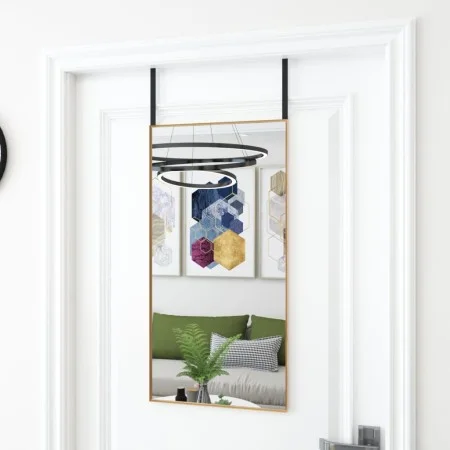 Glass and golden aluminum door mirror 40x80 cm by vidaXL, Mirrors - Ref: Foro24-327416, Price: 33,94 €, Discount: %