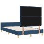 Estructura de Cama Azul Tela 120 x 190 cm Estructura de Cama de , Camas y somieres - Ref: Foro24-3344640, Precio: 185,96 €, D...