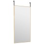 Türspiegel Glas und Aluminium gold 40x80 cm von vidaXL, Spiegel - Ref: Foro24-327416, Preis: 34,42 €, Rabatt: %