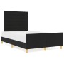 Cama Negra 120x200 cm de Tela de , Camas y somieres - Ref: Foro24-3344643, Precio: 193,56 €, Descuento: %