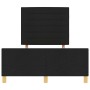Cama Negra 120x200 cm de Tela de , Camas y somieres - Ref: Foro24-3344643, Precio: 193,56 €, Descuento: %