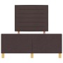 Estructura de Cama Marrón Oscuro 120x200 cm Tela by , Beds and slatted bases - Ref: Foro24-3344644, Price: 163,58 €, Discount: %