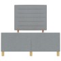 Cama Gris Claro 140x190 cm Tela by , Beds and slatted bases - Ref: Foro24-3344648, Price: 218,37 €, Discount: %