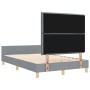 Cama Gris Claro 140x190 cm Tela by , Beds and slatted bases - Ref: Foro24-3344648, Price: 218,37 €, Discount: %