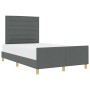 Estructura de Cama de Tela Gris Oscuro 140x200 cm de , Camas y somieres - Ref: Foro24-3344656, Precio: 224,55 €, Descuento: %