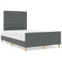 Estructura de Cama de Tela Gris Oscuro 140x200 cm de , Camas y somieres - Ref: Foro24-3344656, Precio: 224,55 €, Descuento: %