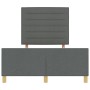 Estructura de Cama de Tela Gris Oscuro 140x200 cm de , Camas y somieres - Ref: Foro24-3344656, Precio: 224,55 €, Descuento: %
