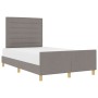 Marco de Cama en Taupe, 140x200 cm de Tela by , Beds and slatted bases - Ref: Foro24-3344659, Price: 223,91 €, Discount: %