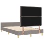 Marco de Cama en Taupe, 140x200 cm de Tela by , Beds and slatted bases - Ref: Foro24-3344659, Price: 223,91 €, Discount: %