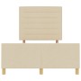 Estructura de Cama Crema 140x200 cm Tela by , Beds and slatted bases - Ref: Foro24-3344660, Price: 221,50 €, Discount: %
