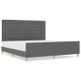 Estructura de Cama Gris Oscuro 180x200 cm Tela by , Beds and slatted bases - Ref: Foro24-3344670, Price: 247,30 €, Discount: %