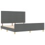 Estructura de Cama Gris Oscuro 180x200 cm Tela by , Beds and slatted bases - Ref: Foro24-3344670, Price: 247,30 €, Discount: %