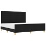 Cama Negra 180x200 cm de Tela de , Camas y somieres - Ref: Foro24-3344671, Precio: 246,73 €, Descuento: %