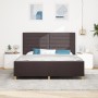Cama Marrón Oscuro 180x200 cm Tela by , Beds and slatted bases - Ref: Foro24-3344672, Price: 245,74 €, Discount: %