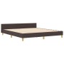 Cama Marrón Oscuro 180x200 cm Tela by , Beds and slatted bases - Ref: Foro24-3344672, Price: 245,74 €, Discount: %