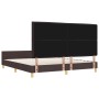 Cama Marrón Oscuro 180x200 cm Tela by , Beds and slatted bases - Ref: Foro24-3344672, Price: 245,74 €, Discount: %