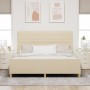 Cama en color crema - 180x200 cm de tela de , Camas y somieres - Ref: Foro24-3344674, Precio: 260,85 €, Descuento: %