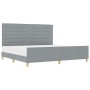 Estructura de Cama en Gris Claro, 200x200 cm, Tela de , Camas y somieres - Ref: Foro24-3344676, Precio: 263,03 €, Descuento: %