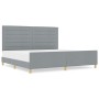 Estructura de Cama en Gris Claro, 200x200 cm, Tela de , Camas y somieres - Ref: Foro24-3344676, Precio: 263,03 €, Descuento: %