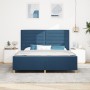 Estructura de Cama de Tela Azul 180x200 cm de , Camas y somieres - Ref: Foro24-3344675, Precio: 246,77 €, Descuento: %