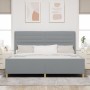 Estructura de Cama en Gris Claro, 200x200 cm, Tela de , Camas y somieres - Ref: Foro24-3344676, Precio: 263,03 €, Descuento: %