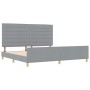 Estructura de Cama en Gris Claro, 200x200 cm, Tela de , Camas y somieres - Ref: Foro24-3344676, Precio: 263,03 €, Descuento: %