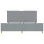 Estructura de Cama en Gris Claro, 200x200 cm, Tela de , Camas y somieres - Ref: Foro24-3344676, Precio: 263,03 €, Descuento: %