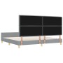 Estructura de Cama en Gris Claro, 200x200 cm, Tela de , Camas y somieres - Ref: Foro24-3344676, Precio: 263,03 €, Descuento: %