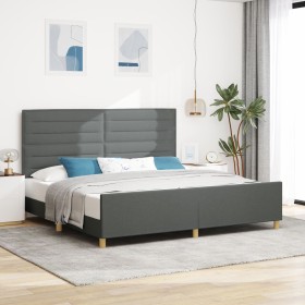 Estructura de Cama de Tela Gris Oscuro 200x200 cm von , Betten und Lattenroste - Ref: Foro24-3344677, Preis: 277,76 €, Rabatt: %