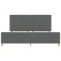Estructura de Cama de Tela Gris Oscuro 200x200 cm de , Camas y somieres - Ref: Foro24-3344677, Precio: 261,34 €