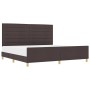 Marco de Cama Marrón Oscuro 200x200 cm Tela von , Betten und Lattenroste - Ref: Foro24-3344679, Preis: 257,48 €, Rabatt: %