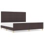 Marco de Cama Marrón Oscuro 200x200 cm Tela von , Betten und Lattenroste - Ref: Foro24-3344679, Preis: 257,48 €, Rabatt: %