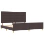 Marco de Cama Marrón Oscuro 200x200 cm Tela von , Betten und Lattenroste - Ref: Foro24-3344679, Preis: 257,48 €, Rabatt: %