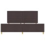 Marco de Cama Marrón Oscuro 200x200 cm Tela von , Betten und Lattenroste - Ref: Foro24-3344679, Preis: 257,48 €, Rabatt: %