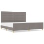 Cama Taupe 200x200 cm de Tela de , Camas y somieres - Ref: Foro24-3344680, Precio: 263,24 €, Descuento: %