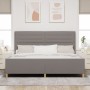 Cama Taupe 200x200 cm de Tela de , Camas y somieres - Ref: Foro24-3344680, Precio: 263,24 €, Descuento: %