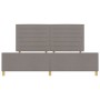 Cama Taupe 200x200 cm de Tela de , Camas y somieres - Ref: Foro24-3344680, Precio: 263,24 €, Descuento: %