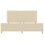 Estructura de Cama de Tela Crema 200x200 cm de , Camas y somieres - Ref: Foro24-3344681, Precio: 260,78 €, Descuento: %
