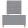 Estructura de Cama de Tela Gris Claro 80x200 cm by , Beds and slatted bases - Ref: Foro24-3344683, Price: 134,43 €, Discount: %