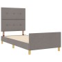Marco de Cama Taupe 80x200 cm Tela by , Beds and slatted bases - Ref: Foro24-3344687, Price: 141,96 €, Discount: %
