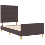 Estructura de Cama Marrón Oscuro 90x200 cm Tela von , Betten und Lattenroste - Ref: Foro24-3344700, Preis: 150,49 €, Rabatt: %