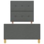 Estructura de cama Gris oscuro 100x200 cm Tela by , Beds and slatted bases - Ref: Foro24-3344705, Price: 148,49 €, Discount: %