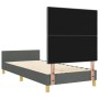 Estructura de cama Gris oscuro 100x200 cm Tela by , Beds and slatted bases - Ref: Foro24-3344705, Price: 148,49 €, Discount: %