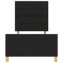 Estructura de cama negra 100x200 cm de tela by , Beds and slatted bases - Ref: Foro24-3344706, Price: 138,19 €, Discount: %