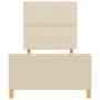 Estructura de Cama Crema 100x200 cm Tela de , Camas y somieres - Ref: Foro24-3344709, Precio: 136,40 €, Descuento: %