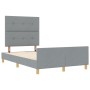 Estructura de Cama Gris Claro 120x190 cm de Tela de , Camas y somieres - Ref: Foro24-3344711, Precio: 173,78 €, Descuento: %
