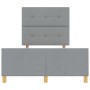 Estructura de Cama Gris Claro 120x190 cm de Tela de , Camas y somieres - Ref: Foro24-3344711, Precio: 173,78 €, Descuento: %