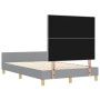 Estructura de Cama Gris Claro 120x190 cm de Tela de , Camas y somieres - Ref: Foro24-3344711, Precio: 173,78 €, Descuento: %