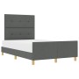 Estructura de Cama Gris Oscuro 120x190 cm Tela de , Camas y somieres - Ref: Foro24-3344712, Precio: 173,32 €, Descuento: %