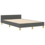 Estructura de Cama Gris Oscuro 120x190 cm Tela de , Camas y somieres - Ref: Foro24-3344712, Precio: 173,32 €, Descuento: %